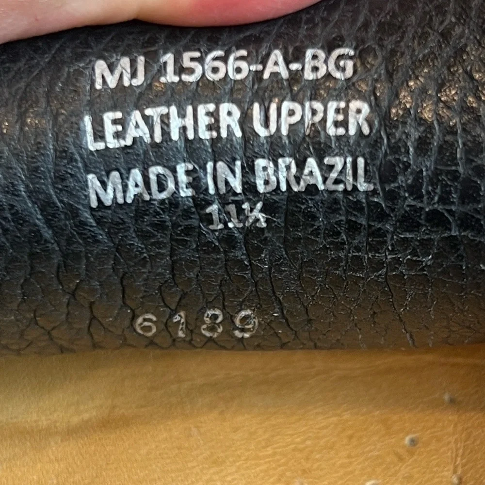 Marc Joseph Black genuine Calf Leather Loafers Made IN Brazil SZ 11.5